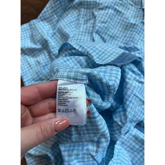 Tommy Bahama Mens Button Down Short Sleeve Linen Blend Shirt Size XL - Picture 5 of 6